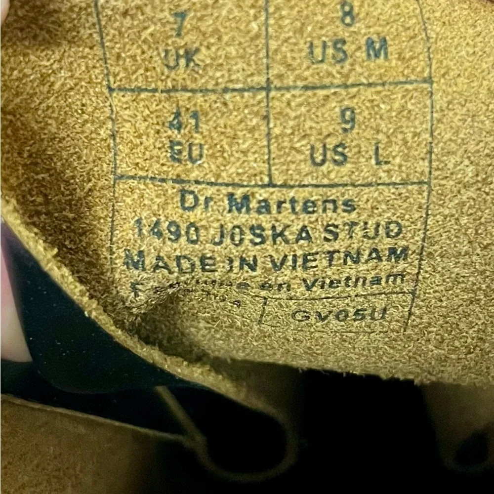RARE Dr. Martens 1490 Joska Stud Punk Grunge Boots Size 9 - Picture 13 of 13